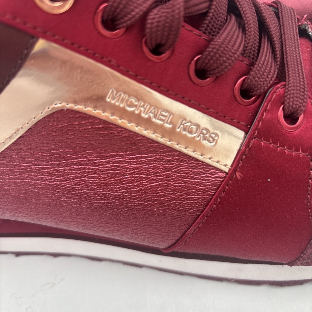 Michael kors Trainers - Girls. Burgundy. Brand new Size 10 Girls M/1 - Picture 11 of 12